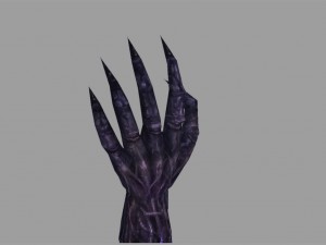 low poly 3d monster - ghostly hand 3D Модель