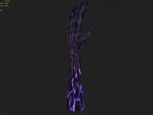 low poly 3d monster - ghostly hand 3D Model