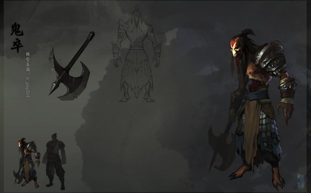 low poly 3d monster - ghost death 3D Model .c4d .max .obj .3ds .fbx .stl .blend 