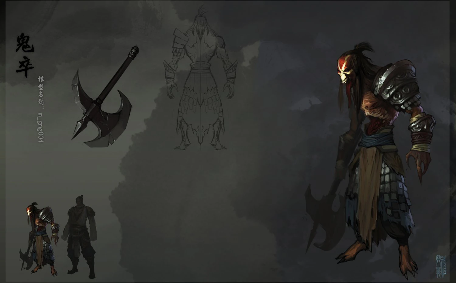 low poly 3d monster - ghost death 3D Model .c4d .max .obj .3ds .fbx .stl .blend 