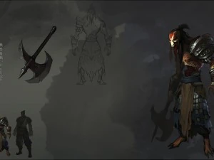 d&uuml;ş&uuml;k poli 3d canavar - hayalet &ouml;l&uuml;m&uuml; 3D Model