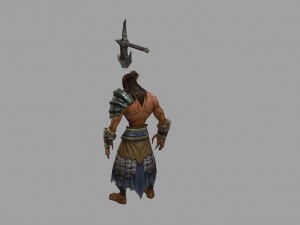low poly 3d monster - ghost death 3D Model