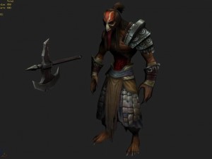 low poly 3d monster - ghost death 3D Model