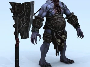 low poly 3d monster - executioner 3D Model