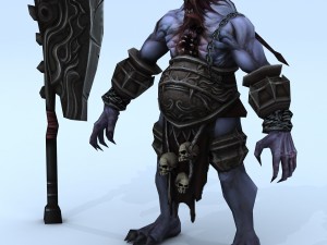 low poly 3d monster - executioner 3D Model