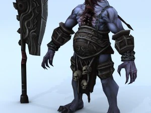 low poly 3d monster - executioner 3D Model