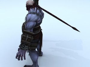 low poly 3d monster - executioner 3D Model