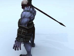 low poly 3d monster - executioner 3D Model