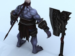 low poly 3d monster - executioner 3D Model