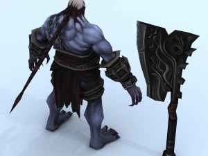 low poly 3d monster - executioner 3D Model