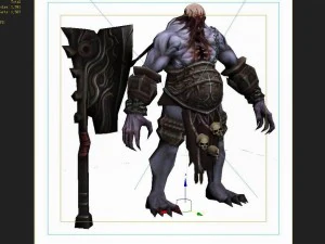 low poly 3d monster - executioner 3D Model