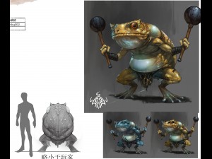 low poly 3d monster - toad jing 3D 模型