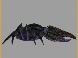 low poly 3d monster - black reef crab 3D 모델