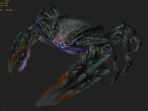 low poly 3d monster - black reef crab 3D 모델