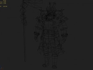 low poly 3d monster - black capricorn 3D Model