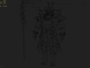 low poly 3d monster - black capricorn 3D Model