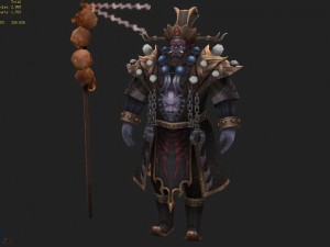 low poly 3d monster - black capricorn 3D Model