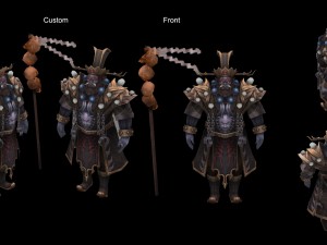 low poly 3d monster - black capricorn 3D Model
