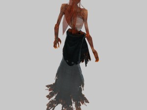 low poly 3d monster - red ghost 3D Model