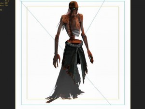low poly 3d monster - red ghost 3D Model