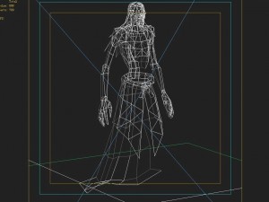 low poly 3d monster - red ghost 3D Model