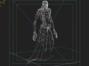 low poly 3d monster - red ghost 3D Model