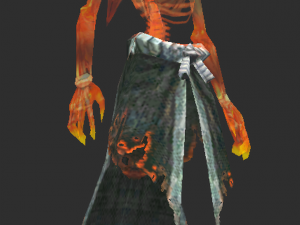 low poly 3d monster - red ghost 3D Model