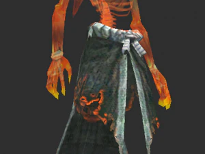 low poly 3d monster - red ghost 3D Model
