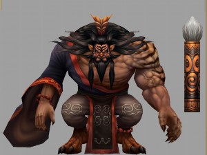 low poly 3d monster - tigers 3D Модель