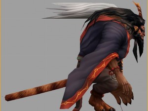 low poly 3d monster - tigers 3D Модель