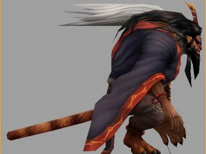 low poly 3d monster - tigers 3D Model