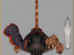 low poly 3d monster - tigers 3D Model