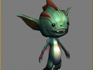 low poly 3d monster - flowerboy 01 3D Model