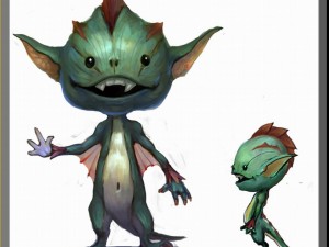 low poly 3d monster - flowerboy 01 Model 3D