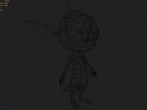 low poly 3d monster - flowerboy 01 Model 3D