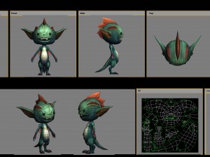 low poly 3d monster - flowerboy 01 Model 3D
