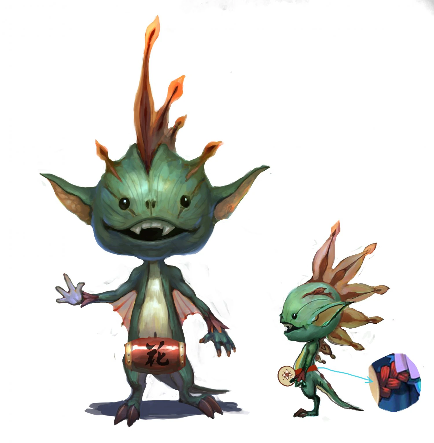low poly 3d monster - flower fairy 02 3D Model .c4d .max .obj .3ds .fbx .stl .blend