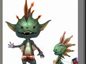 low poly 3d monster - flower fairy 02 3D Model