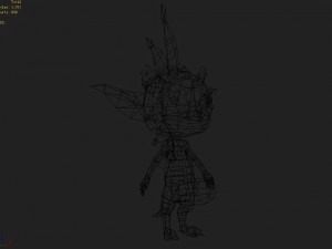 low poly 3d monster - flower fairy 02 Model 3D