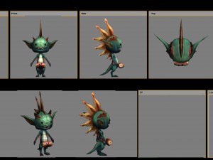 low poly 3d monster - flower fairy 02 Model 3D