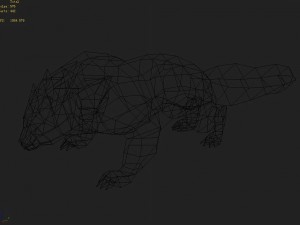 low poly 3d monster - phantom 3D Модель