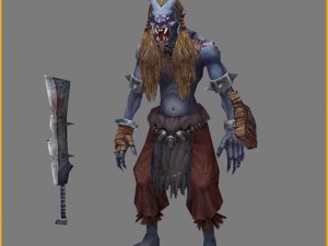 low poly 3d monster - mortal combat 3D 模型