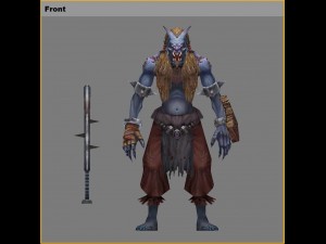 low poly 3d monster - mortal combat 3D 模型