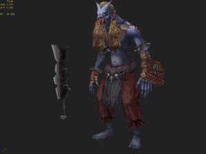low poly 3d monster - mortal combat 3D 模型
