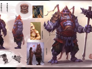 low poly 3d monster - diviner 02 3Dモデル