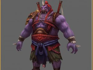 low poly 3d monster - diviner 02 3D Model