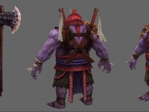low poly 3d monster - diviner 02 3D Model