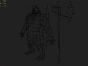 low poly 3d monster - diviner 02 3D Model
