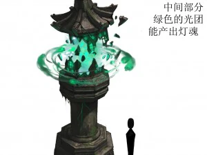 low poly 3d monster - soullight 3D Модель