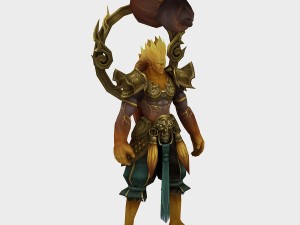 low poly 3d monster - firestar 3D Model